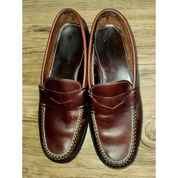 Vernon Scott Menswear Brown Leather Penny Loafers Size 10 Medium. main image 16